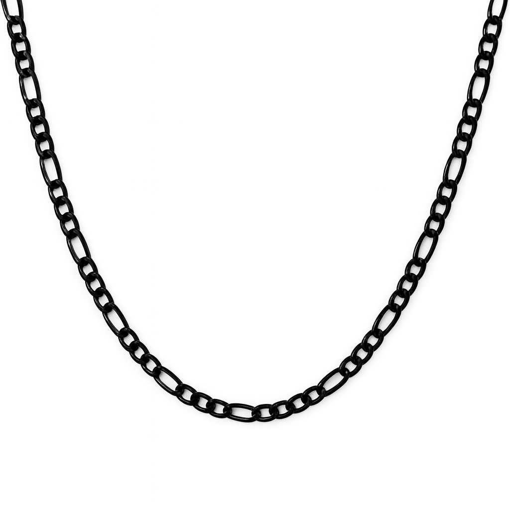 CADENA FÍGARO NEGRA
