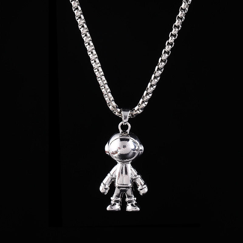 COLLAR ASTRONAUTA PLATEADO