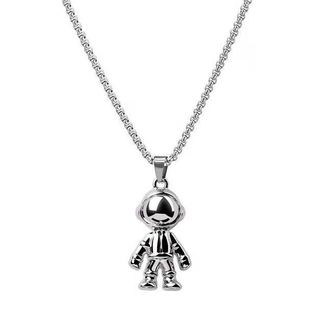 COLLAR ASTRONAUTA PLATEADO