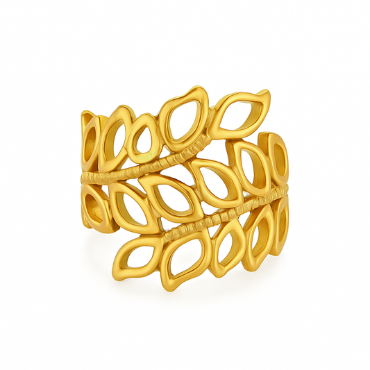 ANILLO HOJAS