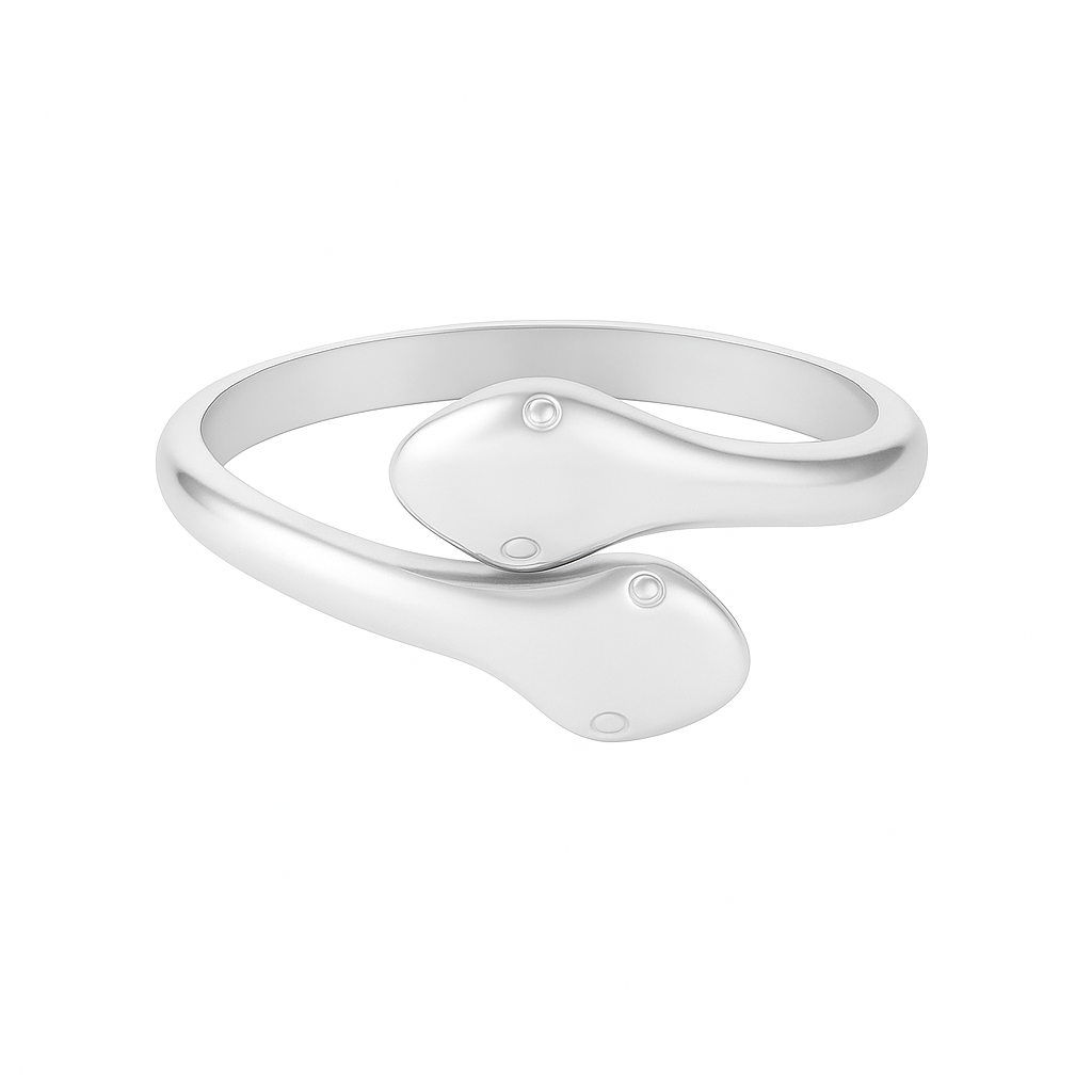 ANILLO SERPIENTE DOS CABEZAS