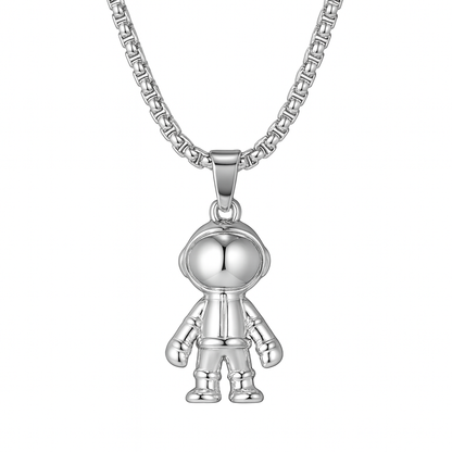 COLLAR ASTRONAUTA PLATEADO