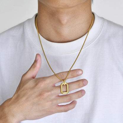 COLLAR OCTAGONAL DORADO